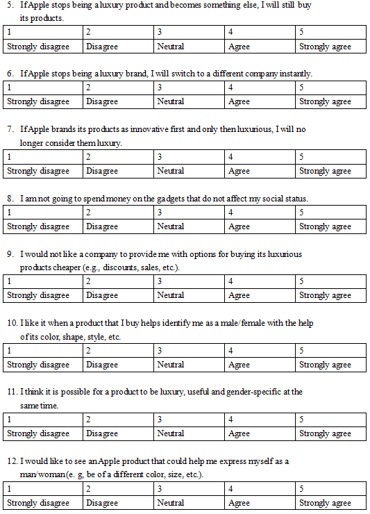 Questionnaires