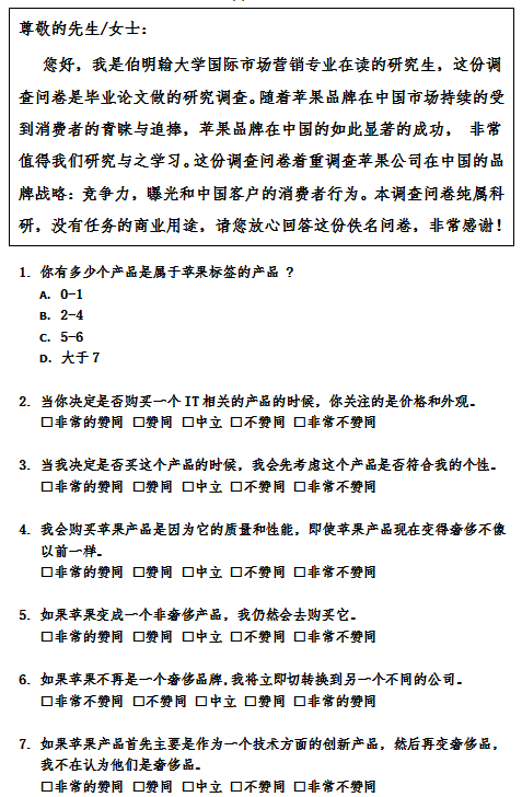 Questionnaires