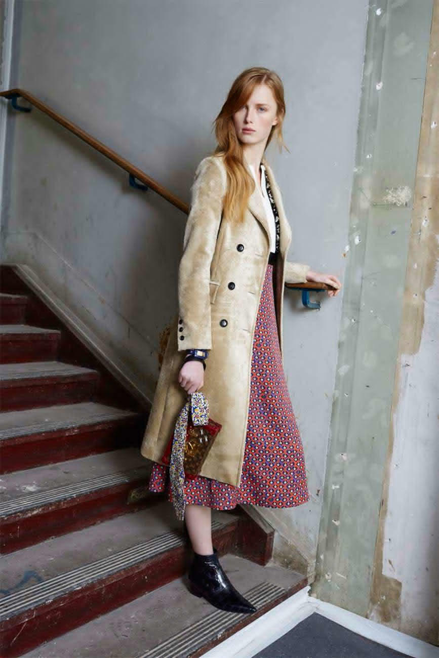 Louis Vuitton model and products.