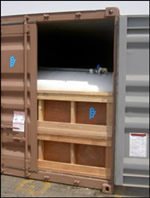 Flexitank chafing against the steelwork