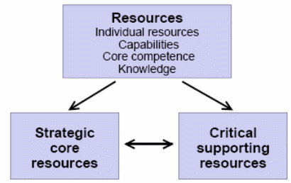 Two types of fundamental resources underlying competitive advantage
