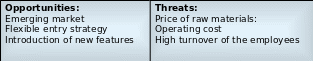 Prioritised Opportunities and Threats of Apple