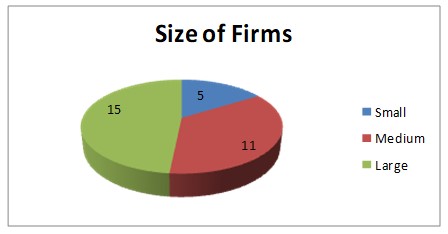 Size of firms