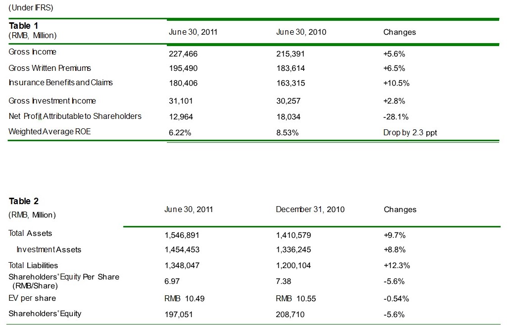 Overview of major business performance