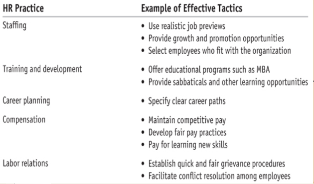 Employee retention strategies. Source: Phillips & Adele (2003)