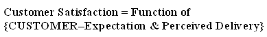 Consumer satisfaction